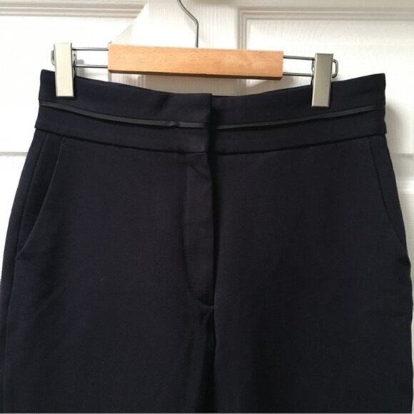 Sandro Navy Straight Leg High Waisted Pants - Picture 3 of 10
